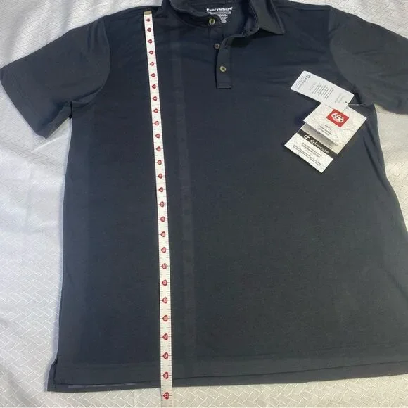 686 Men’s Everywhere Tech Polo Black Polo Shirt Size-Medium - Picture 7 of 13